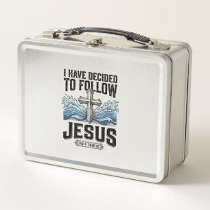 Ich habe mich entschieden, Jesus Vintage-Shirt zu Metall Brotdose