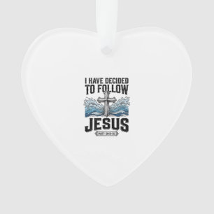 Ich habe mich entschieden, Jesus Vintage-Shirt zu  Ornament