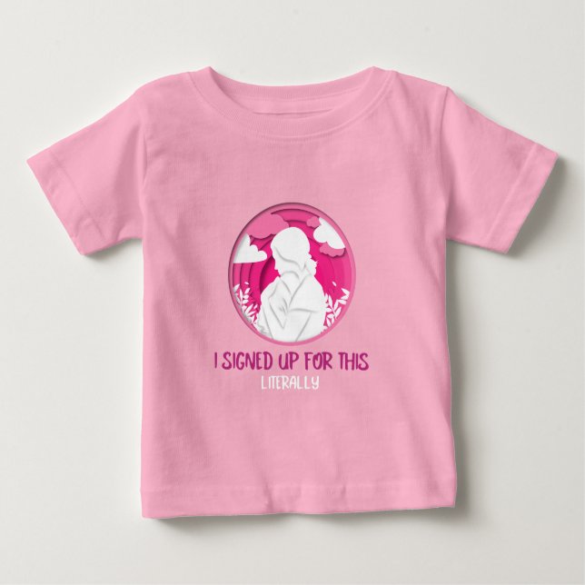Ich habe mich für diese buchstäblich Adoptive Mama Baby T-shirt (Vorderseite)