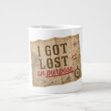 Ich habe mich mit Absicht verlaufen Vintage-Karte