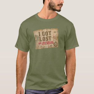 Ich habe mich mit Absicht verlaufen Vintage-Karte T-Shirt