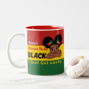 Ich habe mich nicht entschieden schwarz zu sein, i zweifarbige tasse