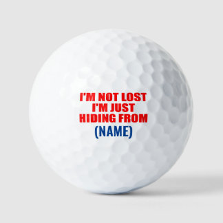 Ich habe mich nicht verlaufen, ich verstecke mich golfball