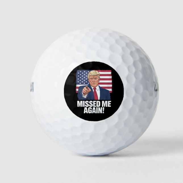 Ich habe mich wieder vermisst Trump Wahlen 2024 Golfball (Vorderseite)