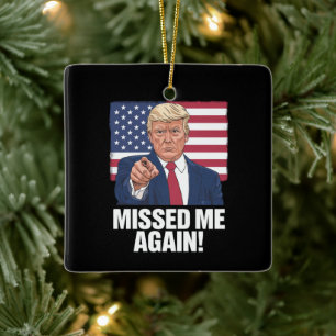Ich habe mich wieder vermisst Trump Wahlen 2024 Keramikornament