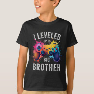 Ich habe mich zum großen Bruder Funny Gamer Splash T-Shirt