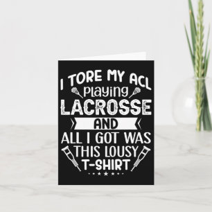 Ich habe mir die Lacrosse Funny Knee-Operation kap Karte