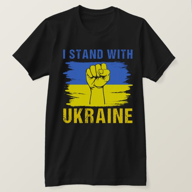 Ich habe mit der Ukraine gesprochen T-Shirt (Design vorne)