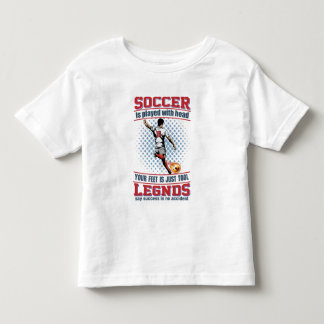 Ich habe mit meinem Kopf Fußball gespielt Kleinkind T-shirt