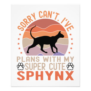 Ich habe mit meiner Sphynx-Katze Pläne Fotodruck