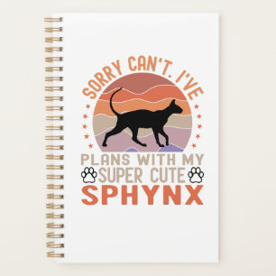 Ich habe mit meiner Sphynx-Katze Pläne Planer