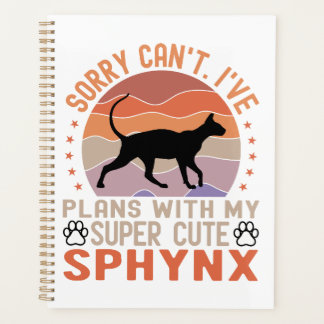 Ich habe mit meiner Sphynx-Katze Pläne Planer
