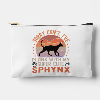 Ich habe mit meiner Sphynx-Katze Pläne Zubehörtasche
