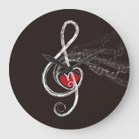 ICH HABE MUSIC Treble Clef Black