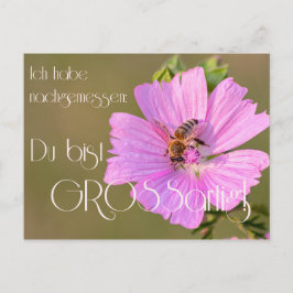 Ich habe nachgemessen: Du bist großgroßartig artig Postkarte