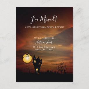 Ich habe neue Adressenmitteilung verschoben, die H Ankündigungspostkarte