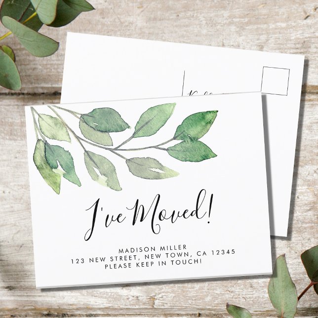 Ich habe neue Zuhause bewegt Ankündigungspostkarte (Von Creator hochgeladen)