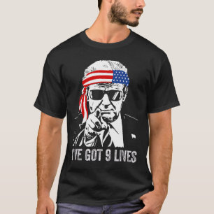 Ich habe neun Leben - Trump 2024 Lustig T-Shirt