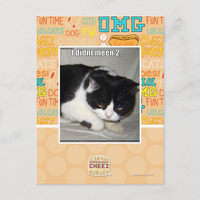 Ich habe nicht 2 bedeutet postkarte (Vorderseite)