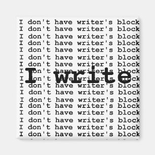 Ich habe nicht den Block des Verfassers… Magnet