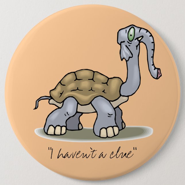 "Ich habe nicht ein Anhaltspunkt" Knopf Button (Vorderseite)