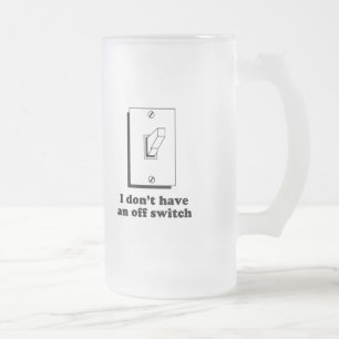 Ich habe nicht einen weg Schalterbaby-T - Shirt Mattglas Bierglas