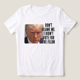 Ich habe nicht für den Felon Trump gestimmt Tri-Blend Shirt