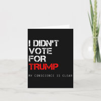 Ich habe nicht für Trump Anti Gop gestimmt, nicht