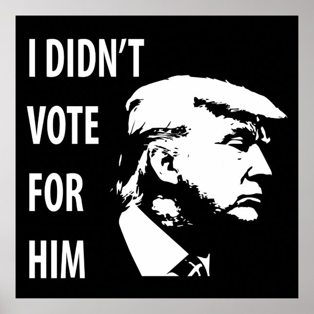 Ich habe nicht für Trump gestimmt Poster (Vorne)