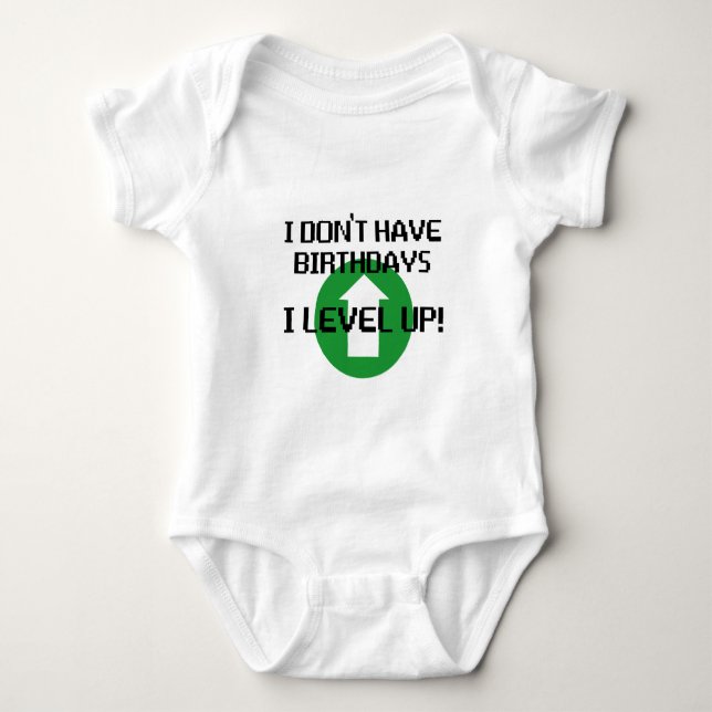 Ich habe nicht Geburtstage… Baby Strampler (Vorderseite)