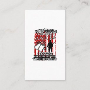 Ich habe nicht gekämpft, weil ich es hasste, weil  visitenkarte