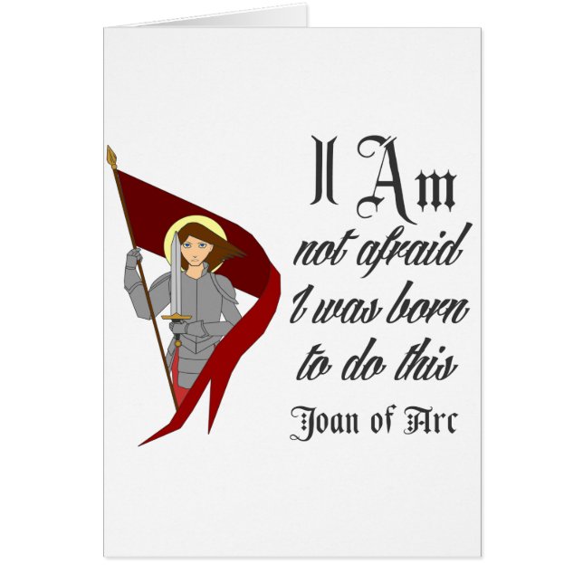 Ich habe nicht - Jeanne d'Arc Angst (Vorne)