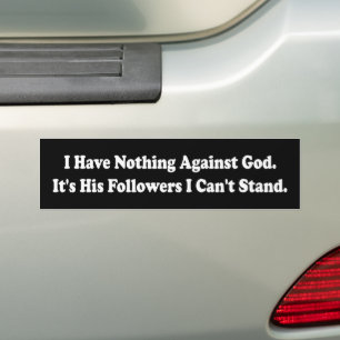 Ich habe nichts gegen Gott Aufkleber Autoaufkleber