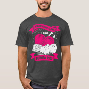 Ich habe nie allein Strick Guinea Schweine T-Shirt