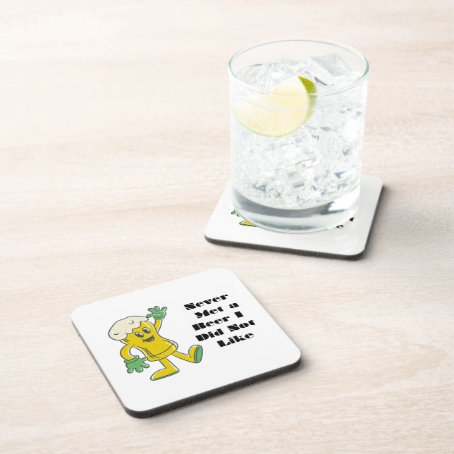 Ich habe nie ein Bier gesehen, das mir nicht gefie Getränkeuntersetzer (Rechte Seite)