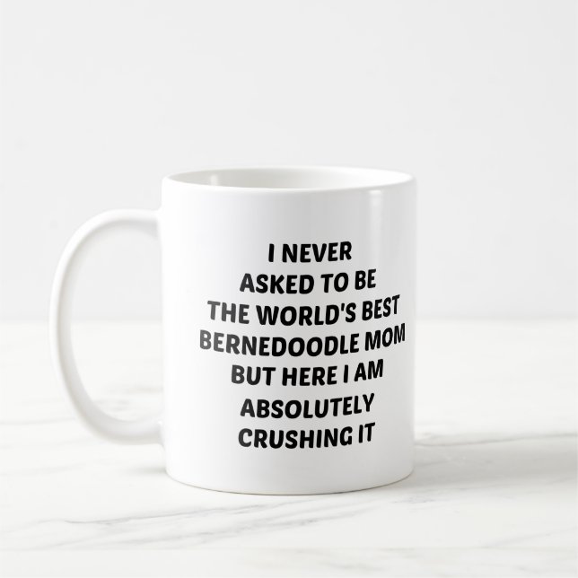 Ich habe nie gefragt, der beste Bernedoodle der We Kaffeetasse (Links)