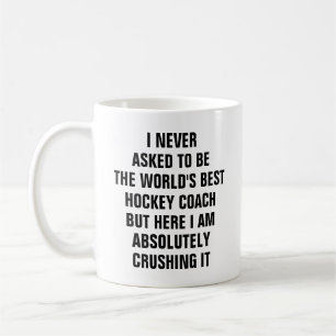 Ich habe nie gefragt, der weltbeste Hockeytrainer  Kaffeetasse