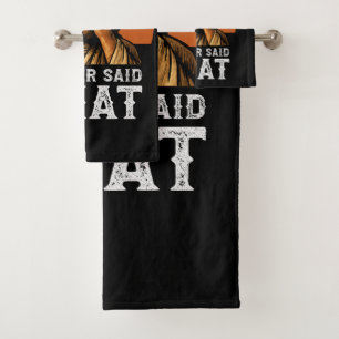 Ich habe nie gesagt, Jesus Meme Funny Christlich Badhandtuch Set