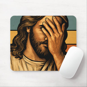 Ich habe nie gesagt, Jesus Meme Funny Christlich Mousepad