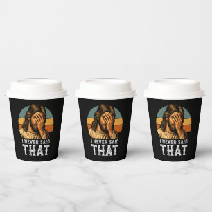 Ich habe nie gesagt, Jesus Meme Funny Christlich Pappbecher