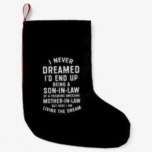 Ich habe nie geträumt, dass ich letztendlich ein kleiner weihnachtsstrumpf