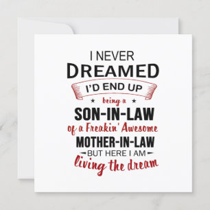 Ich habe nie geträumt, dass ich letztendlich ein S Einladung