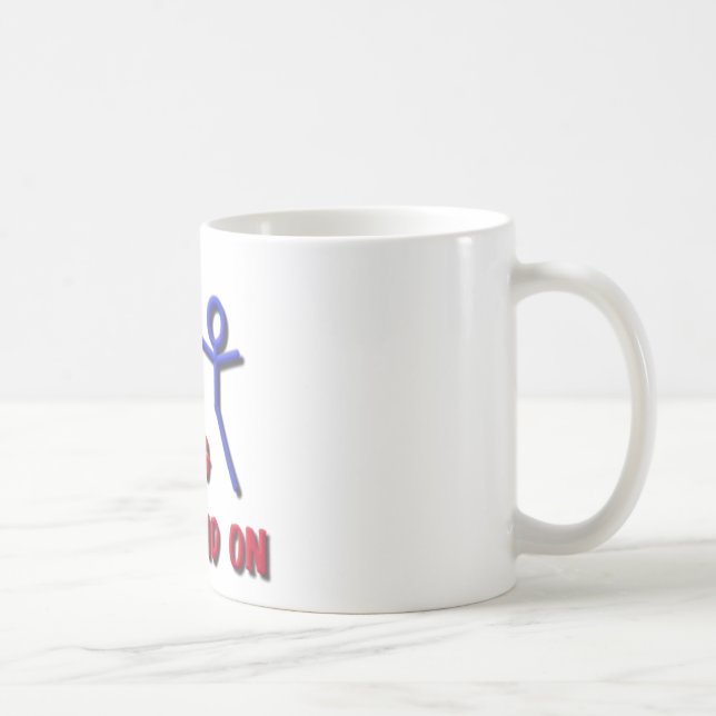 Ich habe noch ein Bein, zum auf Strichmännchen Kaffeetasse (Rechts)