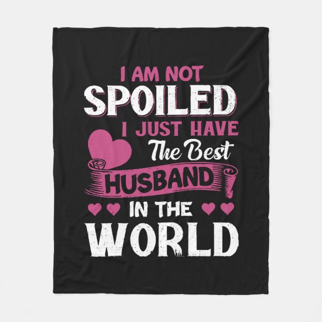 Ich habe nur das beste Ehemann der Welt Fleecedecke (Vorderseite)