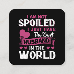 Ich habe nur das beste Ehemann der Welt Quadratische Visitenkarte