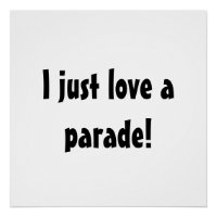 Ich habe nur eine Parade Liebe! Sonniges Protestze