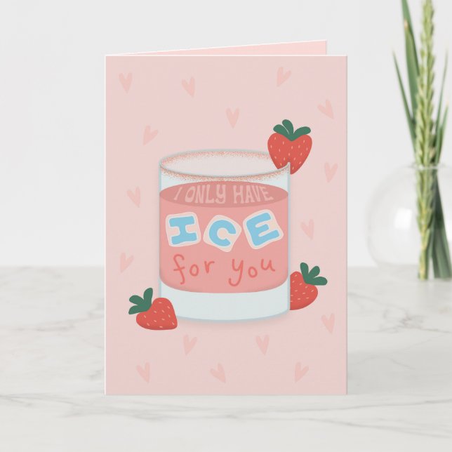 Ich habe nur Eis für dich Karte (Vorderseite)