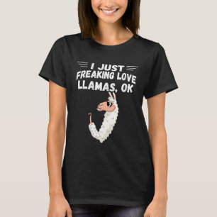 Ich habe nur Liebe Llamas Ok Coole Neuartigkeit Ti T-Shirt
