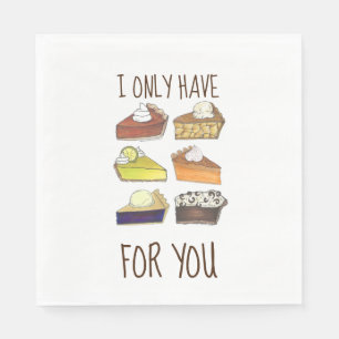 Ich habe nur Pies (Augen) für Sie Funny Baker Fein Serviette