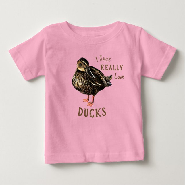 Ich habe nur wirklich Liebe Ducks Baby T - Shirt (Vorderseite)